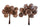 Set 24 Pick con Mini Pigne H15 cm Bianco