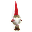 Pupazzo Gnomo in Tessuto con Led rosso cm 19x14xh56