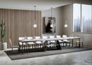 Tavolo Allungabile 160-420x90x77 cm Baita Evolution Bianco Frassino