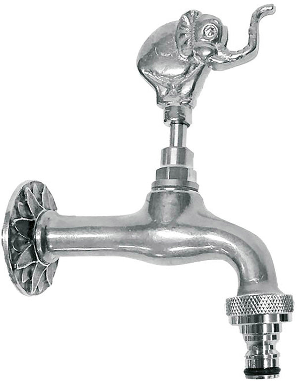 Rubinetto per Fontana da Giardino in Ottone Cromato con Attacco Rapido Morelli Elefante sconto