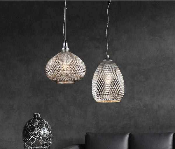 prezzo Lampada pendente Pendant in Metallo Moreno Cromo