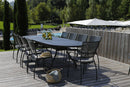 Tavolo da Giardino Allungabile 220/300x110x76 cm in Acciaio RD Italia Reef XL Antracite