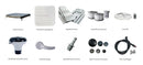 Vasca Idromassaggio Spa Oslo Aero Plus Smart con Wifi per 6 Persone 180x180x65 cm in Materiale Plastico Effetto legno