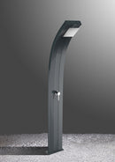 Doccia Solare da Giardino 40L Miscelatore Arkema Dada Grigio Antracite