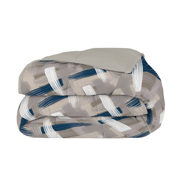 Trapunta Invernale Stampata in Microfibra 300gr Double Face Pennellate Varie Misure acquista