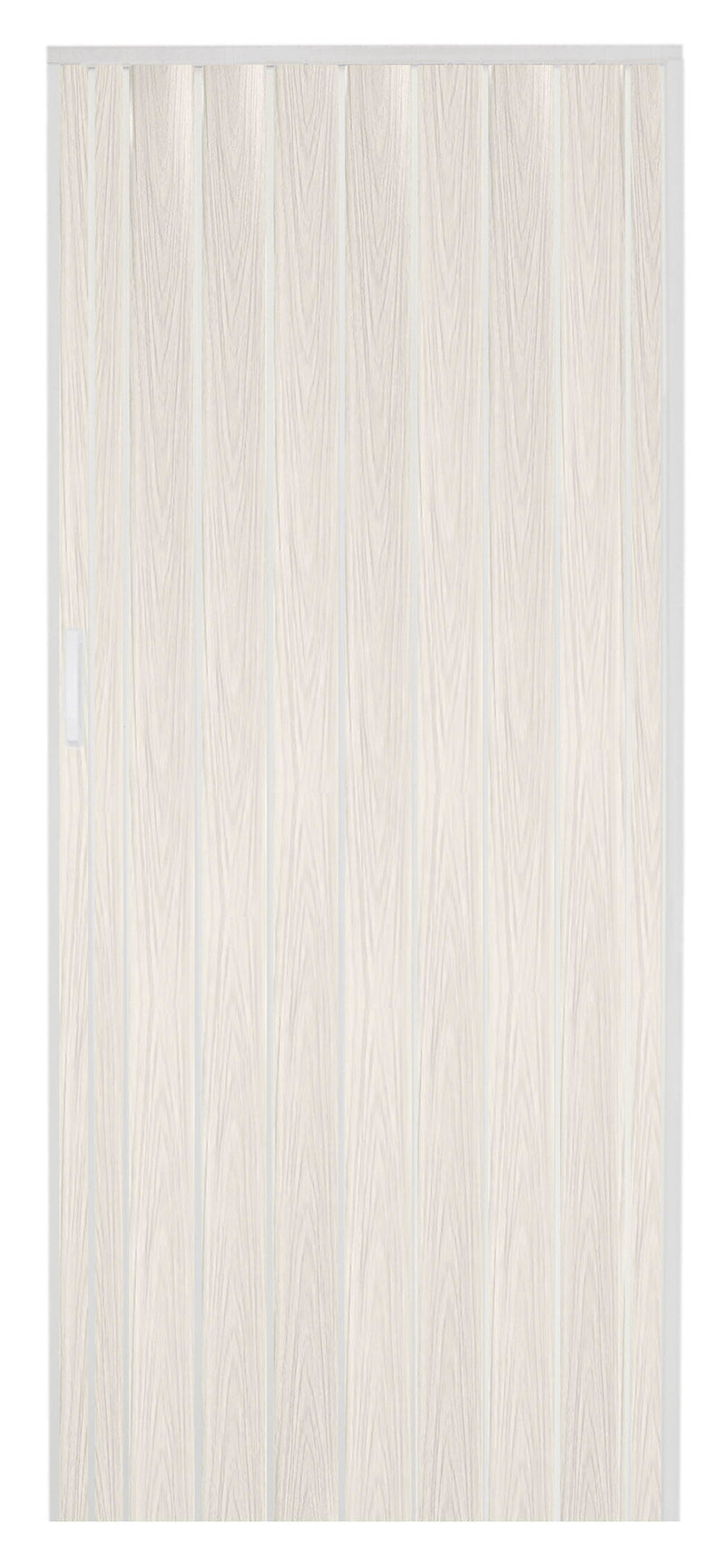 Porta a Soffietto da Interno 214x82 cm in PVC Chiusura Magnetica Bianco Venato