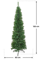 Albero di Natale Artificiale Apertura ad Ombrello Minnesota Slim Verde Varie Misure