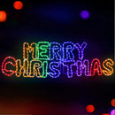 Scritta Luminosa Merry Christmas 273x83 cm Decorazione Natalizia LED da Esterno