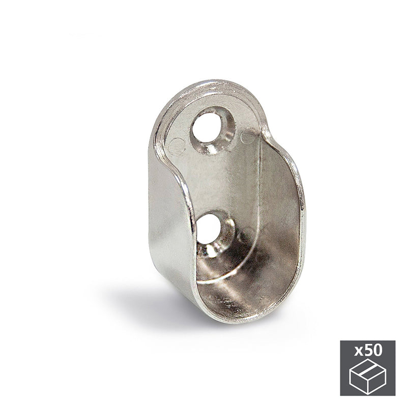 Supporto per Appendiabiti da Armadio Zama Nichelato 50 Pezzi Emuca