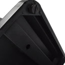 Posacenere a Colonna con Cestino 34,5x119,5x31 cm in Metallo Nero Opaco 14L per Interno Esterno