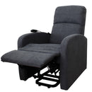 Poltrona Alzapersona Elettrica 1 Motore 75x65x101 cm in Tessuto Grigia