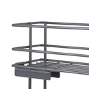 Portabottiglie Laterale Estraibile Titane con Chiusura Soft M 150 Grigio Antracite Acciaio Emuca