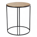 Tavolino Arkell 56x56x66,5 h cm in Legno Nero