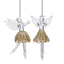 Set 6 Angeli 10 cm Clear/Oro