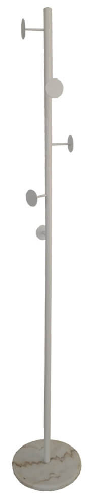 prezzo Appendiabiti da Tarra 30x30x172 cm in Acciaio Bianco