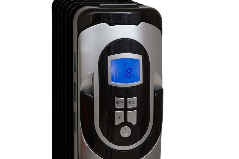 Stufa Termosifone ad Olio 1500W Qlima EOR1515 LCD Nero