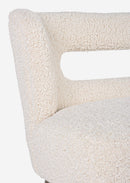 Divano 2 Posti 115x68x78 cm in Legno e Poliestere Effetto Lana Cortina