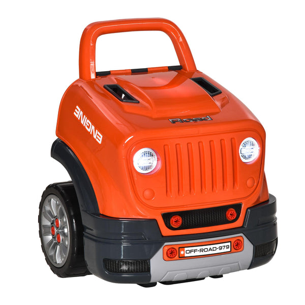 Officina Camion Giocattolo per Bambini 40x39x47 cm con 61 Accessori Arancione online