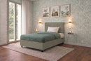 Letto Singolo Contenitore Imbottito Similpelle Cappuccino BoxMax Testata Square Varie Misure