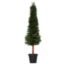 Pianta Artificiale Albero Pino H150 cm con Vaso Verde