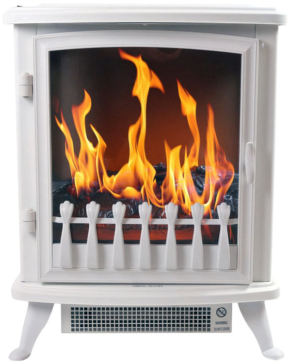 Camino Elettrico da Pavimento Effetto Fiamma 2000W CheminArte Fire Glass Nero acquista