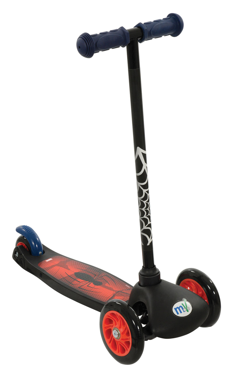 Monopattino Evolutivo a 3 Ruote con Cuscinetti ABEC-5 e Freno a Pedale Posteriore Marvel Spiderman Blu