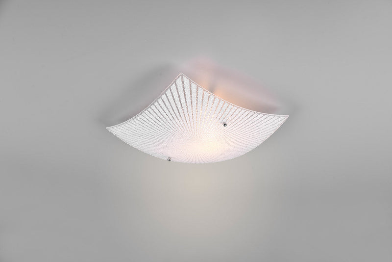 Plafoniera da Interno Attacco E27 in Metallo Cromo