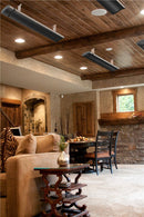 Radiatore Elettrico da Soffitto ad Infrarossi in Alluminio 1000W Jessen Nero