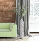 Vaso Panama Tall 15,5x74x15,5 cm in Poliresina Bianco