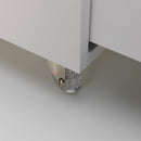 Cassettiera con Ruote 2 Cassetti 70x52x57 cm in Legno TFT Kato Bianco Opaco