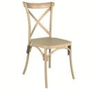 Set 4 Sedie 88x44x49 cm in Polipropilene Tortora