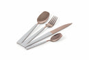 Servizio Set di Posate 24 Pezzi in Acciaio Villa d'Este Home Tivoli Copper Bianco