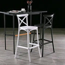 Set 4 Sgabelli 40x36x91 cm in Polipropilene Pompei Bianco