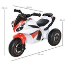 Moto Cavalcabile per Bambini   Bianco e Rosso