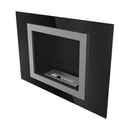 Camino a Bioetanolo da Parete 90x63 cm Flig Indianapolis Nero