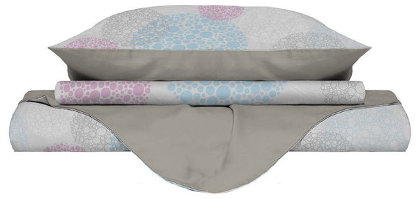 Copripiumino con Stampa sul Sacco e Federe Doubleface Molecole online