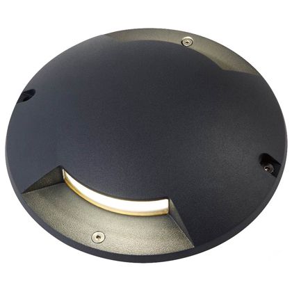 Lampada Segna Passo a Due 2X1W a Led Colore Grigio Grafite per Esterno Linea Moon Sovil