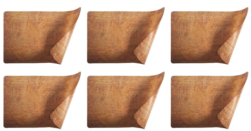 Set 6 Tovagliette Double Face 45x30x0,5 cm  in Plastica VdE Tivoli 1996 Wood Acacia