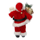Babbo natale in tessuto rosso cm xh30