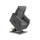 Poltrona Alzapersona Elettrica 2 Motori 82x108x84 cm Baila in Microfibra Dispositivo Medico 1 Grigio Scuro