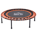 Trampolino Elastico Fitness per Interno e Esterno Nero e Arancione Ø101.6x25 cm 