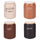 Set 4 Barattoli Cacao Zucchero Caffè Orzo 900 ml in Gres VdE Tivoli 1996 Shades of chocolate