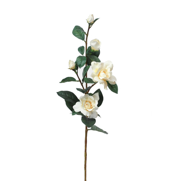 Set 2 Rami Artificiali di Gardenia Altezza 82 cm Bianco sconto