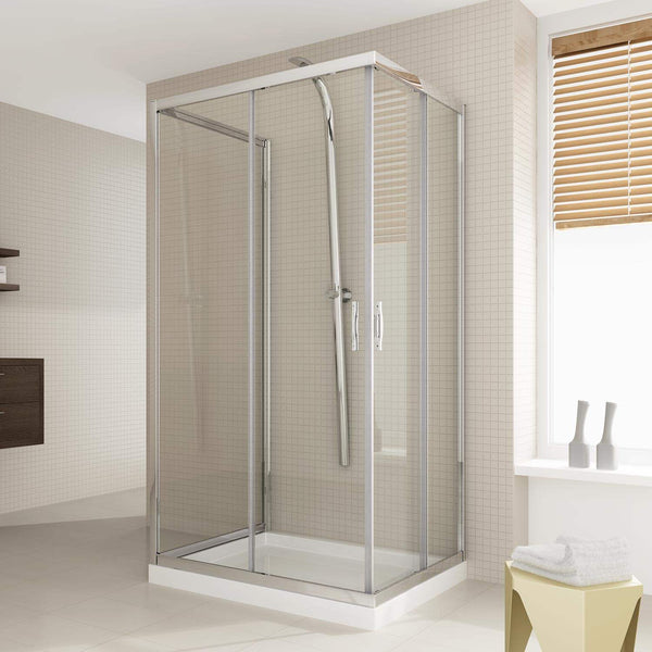sconto Box Doccia 3 Lati 2 Ante Scorrevoli In Cristallo H198 Fosterberg Odense Trio