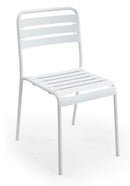 Set 4 Sedie da Giardino in Acciaio Kraus Brunelleschi Bianche