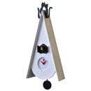 Orologio a Cucù da Parete 25X55X11Cm Pirondini Italia Gattini Bianco