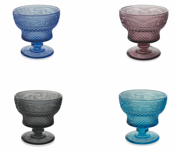 Set 4 Coppette Ø10,5x10 cm in Vetro Villa d'Este Home Tivoli Prisma prezzo