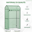 Serra da Balcone Verticale 100x51x170 cm in Polietilene Verde