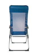 Sedia Sdraio Reclinabile Pieghevole in Alluminio e Textilene Soriani Camaiore Blu