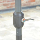 Ombrellone da Giardino con Apertura e Chiusura a Manovella 2x3m Michigan Sabbia